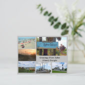 Uitzicht van Tybee Island, Georgia Briefkaart (Staand voorkant)