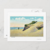 Uitzicht van Typical New England Sand Dunes Briefkaart (Voorkant / Achterkant)