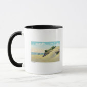 Uitzicht van Typical New England Sand Dunes Mok (Links)