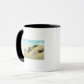 Uitzicht van Typical New England Sand Dunes Mok (Voorkant links)