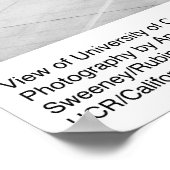 Uitzicht van UC San Diego, door Ansel Adams Poster (Hoek)