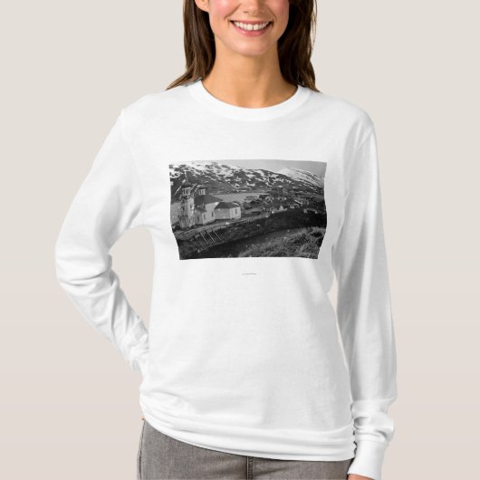 Uitzicht van Unalaska, foto van Alaska T-shirt (Voorkant)