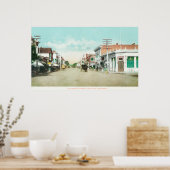 Uitzicht van Universiteit Avenue Palo Alto, CA Poster (Keuken)