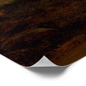 Uitzicht van Vaekero bij Christiania door J.C Dahl Poster (Hoek)