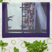 Uitzicht van valentijn, Harbour Island Theedoek (Gevouwen)