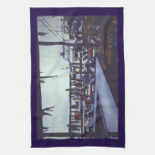 Uitzicht van valentijn, Harbour Island Theedoek (Verticaal)