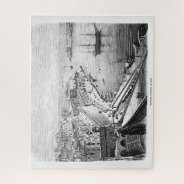 Uitzicht van Valletta op Malta 1874 Poster Legpuzzel