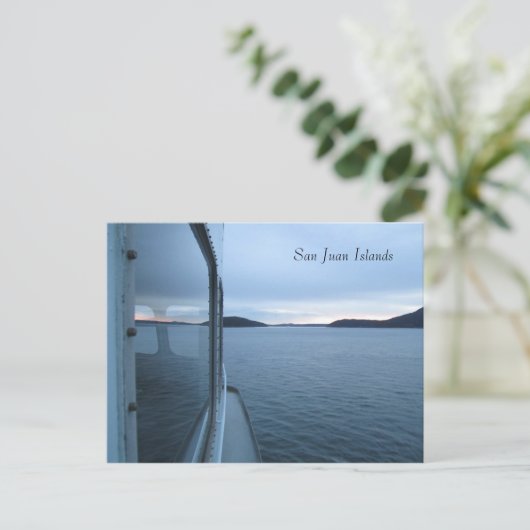 Uitzicht van veerboten briefkaart (Staand voorkant)
