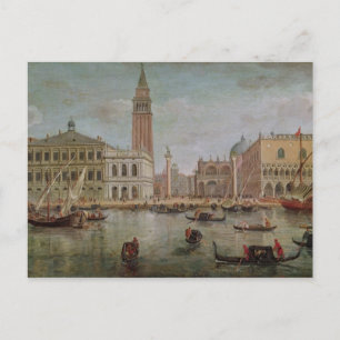 Uitzicht van Venetië, 1719 Briefkaart