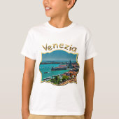 Uitzicht van Venetië, Italië T-shirt (Voorkant)