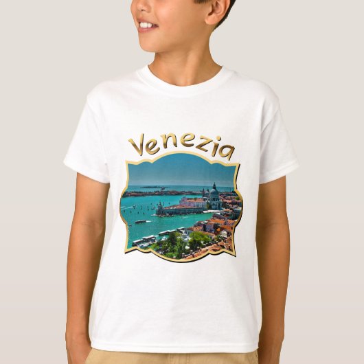 Uitzicht van Venetië, Italië T-shirt (Voorkant)