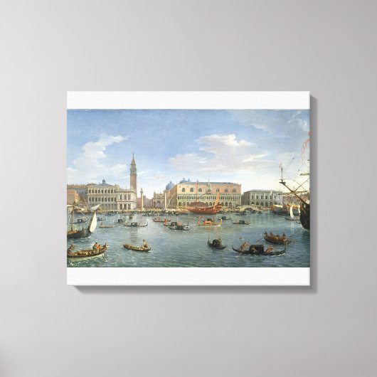 Uitzicht van Venetië van San Giorgio, 169 Canvas Afdruk (Voorkant)