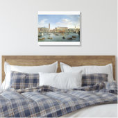 Uitzicht van Venetië van San Giorgio, 169 Canvas Afdruk (Insitu (Slaapkamer))
