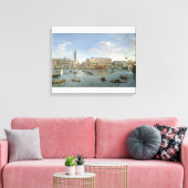 Uitzicht van Venetië van San Giorgio, 169 Canvas Afdruk (Insitu (Woonkamer))