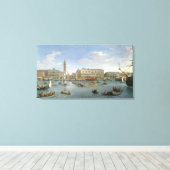 Uitzicht van Venetië van San Giorgio, 169 Canvas Afdruk (Insitu (Houten vloer))