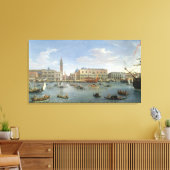 Uitzicht van Venetië van San Giorgio, 169 Canvas Afdruk (Insitu (Woonkamer))