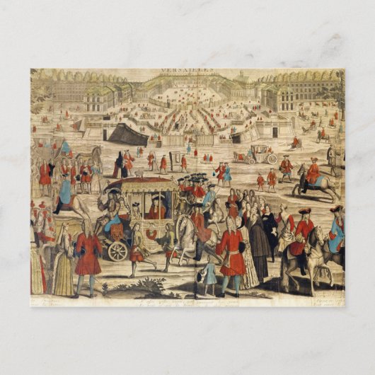 Uitzicht van Versailles Briefkaart (Voorkant)