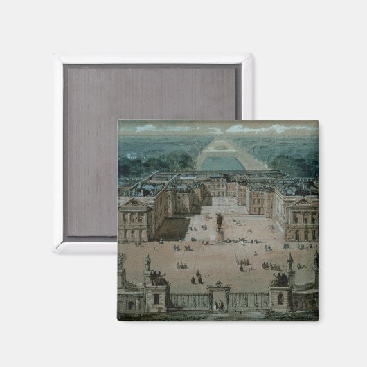 Uitzicht van Versailles Magneet (Voorkant / Achterkant)