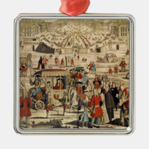 Uitzicht van Versailles Metalen Ornament