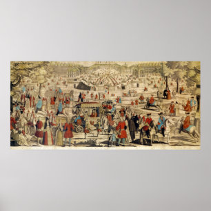 Uitzicht van Versailles Poster