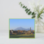 Uitzicht van Vesuvius over de ruïnes van Pompeii Briefkaart (Staand voorkant)