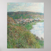 Uitzicht van Vétheuil (1880) van Claude Monet Poster (Voorkant)