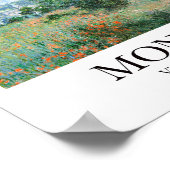 Uitzicht van Vétheuil door Claude Monet Poster (Hoek)