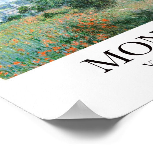 Uitzicht van Vétheuil door Claude Monet Poster (Hoek)