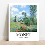 Uitzicht van Vétheuil door Claude Monet Poster<br><div class="desc">Breng een stukje kunstgeschiedenis mee naar huis met dit prachtige poster Uitzicht van Vétheuil van de Franse impressionistische schilder Claude Monet. Deze olie op doek meesterwerk is geschilderd in 1880 en toont het dorp Vétheuil,  ten noordwesten van Parijs,  waar Monet in 1878 een huis oprichtte.</div>