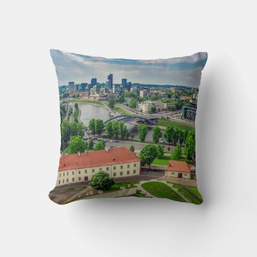 Uitzicht van Vilnius, Litouwen Kussen (Voorkant)