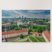 Uitzicht van Vilnius, Litouwen Legpuzzel (Horizontaal)
