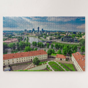 Uitzicht van Vilnius, Litouwen Legpuzzel