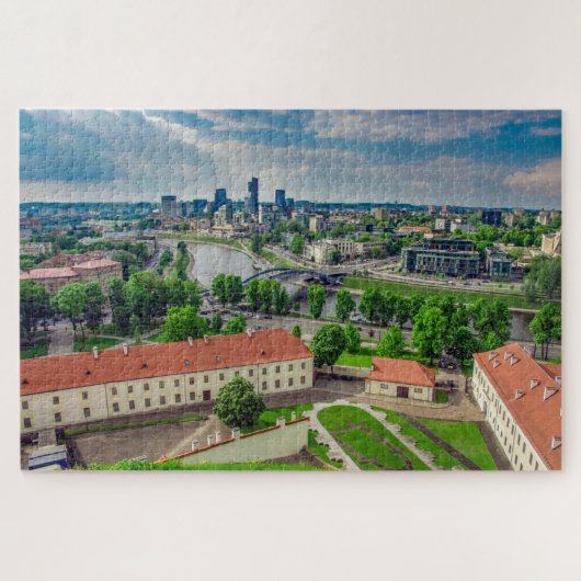 Uitzicht van Vilnius, Litouwen Legpuzzel (Horizontaal)