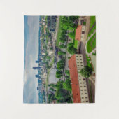 Uitzicht van Vilnius, Litouwen Wandkleed (Voorkant)