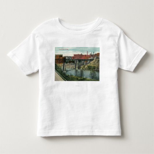 Uitzicht van Vincent Street Bridge Kinder Shirts (Voorkant)