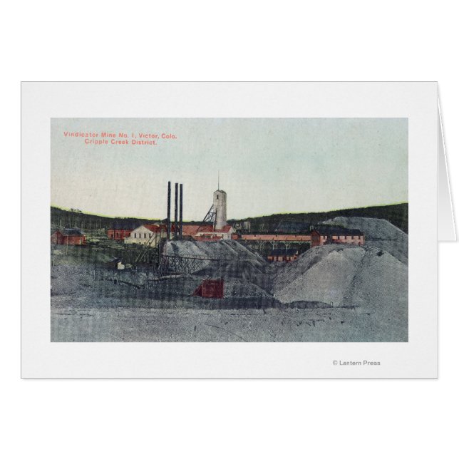Uitzicht van Vindicator-mijn-nr. 1Victor, CO (Voorkant Horizontaal)