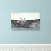 Uitzicht van Vindicator-mijn-nr. 1Victor, CO Canvas Afdruk (Insitu (Houten vloer))