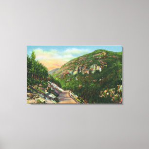 Uitzicht van viskreeften, Saranac Inn Canvas Afdruk