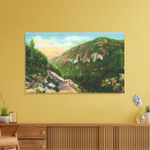 Uitzicht van viskreeften, Saranac Inn Canvas Afdruk (Insitu (Woonkamer))