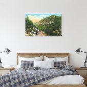 Uitzicht van viskreeften, Saranac Inn Canvas Afdruk (Insitu (Slaapkamer))