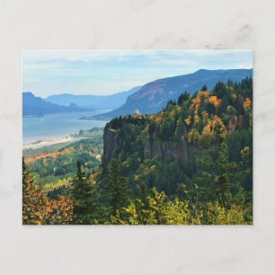 Uitzicht van Vista House, Columbia River, Oregon Briefkaart