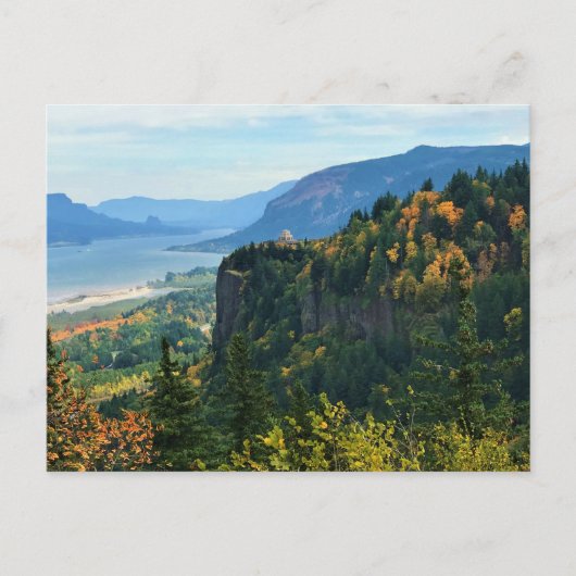 Uitzicht van Vista House, Columbia River, Oregon Briefkaart (Voorkant)