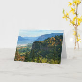 Uitzicht van Vista House, Columbia River, Oregon Kaart (Gele Bloem)