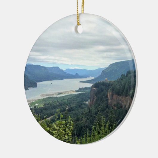 Uitzicht van Vista House Keramisch Ornament (Links)