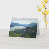 Uitzicht van Vista House, Oregon Kaart (Gele Bloem)