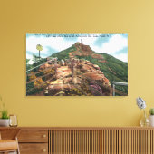 Uitzicht van voetpad naar top canvas afdruk (Insitu (Woonkamer))