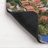 Uitzicht van vogeloog muismat (Hoek)