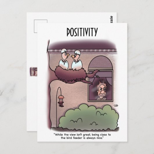 Uitzicht van vogels briefkaart (Voorkant / Achterkant)