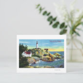 Uitzicht van vuurtoren van Point Atkinson 2 Briefkaart (Staand voorkant)