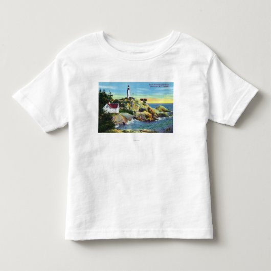 Uitzicht van vuurtoren van Point Atkinson 2 Kinder Shirts (Voorkant)